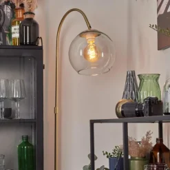 hofstein Koyoto Boule lumineuse, Lampadaire Laiton, 1 lumière