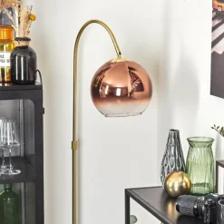 hofstein Koyoto Boule lumineuse, Lampadaire Laiton, 1 lumière