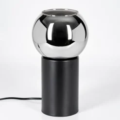 hofstein Koyoto Boule lumineuse, Lampe de bureau, Lampe à poser Chrome, Fumé, 1 lumière