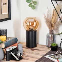hofstein Koyoto Boule lumineuse, Lampe de bureau, Lampe à poser Ambre, 1 lumière