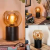hofstein Koyoto Boule lumineuse, Lampe de bureau, Lampe à poser Ambre, 1 lumière