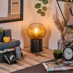 Lampes Dorées-hofstein Koyoto Boule lumineuse, Lampe de bureau, Lampe à poser Or, Clair, 1 lumière