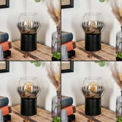 hofstein Koyoto Boule lumineuse, Lampe de bureau, Lampe à poser Clair, Fumé, 1 lumière