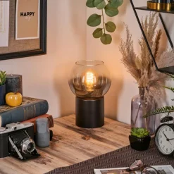 hofstein Koyoto Boule lumineuse, Lampe de bureau, Lampe à poser Clair, Fumé, 1 lumière