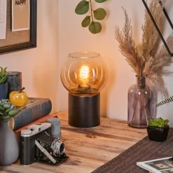 hofstein Koyoto Boule lumineuse, Lampe de bureau, Lampe à poser Ambre, Clair, 1 lumière