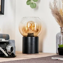 hofstein Koyoto Boule lumineuse, Lampe de bureau, Lampe à poser Ambre, Clair, 1 lumière