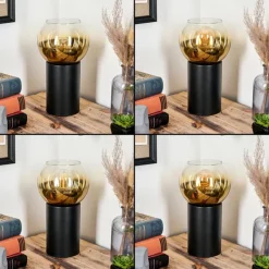 hofstein Koyoto Boule lumineuse, Lampe de bureau, Lampe à poser Or, Clair, 1 lumière