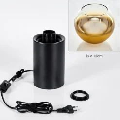 hofstein Koyoto Boule lumineuse, Lampe de bureau, Lampe à poser Or, Clair, 1 lumière