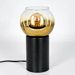 hofstein Koyoto Boule lumineuse, Lampe de bureau, Lampe à poser Or, Clair, 1 lumière
