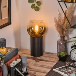 hofstein Koyoto Boule lumineuse, Lampe de bureau, Lampe à poser Or, Clair, 1 lumière