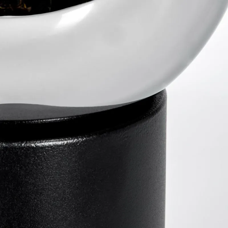 hofstein Koyoto Boule lumineuse, Lampe de bureau, Lampe à poser Chrome, Clair, Fumé, 1 lumière