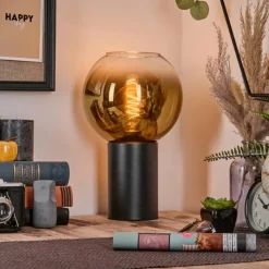 hofstein Koyoto Boule lumineuse, Lampe de bureau, Lampe à poser Or, Clair, 1 lumière