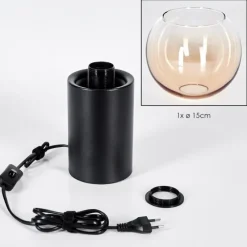 hofstein Koyoto Boule lumineuse, Lampe de bureau, Lampe à poser Ambre, Clair, 1 lumière