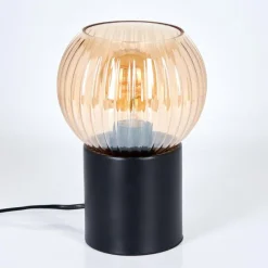 hofstein Koyoto Boule lumineuse, Lampe de bureau, Lampe à poser Ambre, 1 lumière