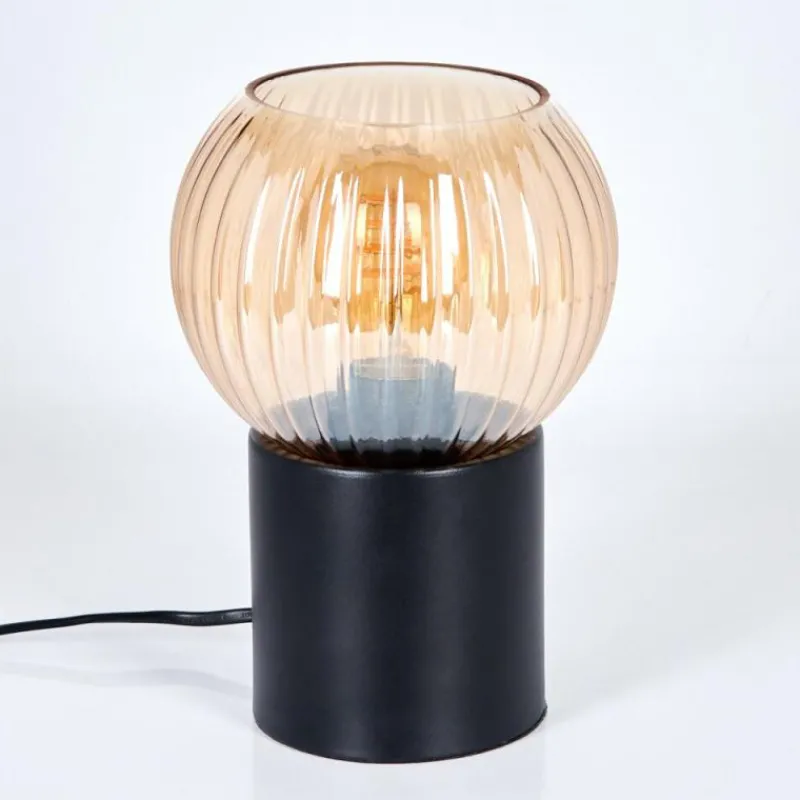 hofstein Koyoto Boule lumineuse, Lampe de bureau, Lampe à poser Ambre, 1 lumière