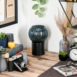 Lampes Vintages & Rétros-hofstein Koyoto Boule lumineuse, Lampe de bureau, Lampe à poser Bleu, 1 lumière