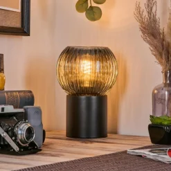 Lampes Vintages & Rétros-hofstein Koyoto Boule lumineuse, Lampe de bureau, Lampe à poser Bleu, 1 lumière