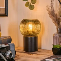 Lampes Vintages & Rétros-hofstein Koyoto Boule lumineuse, Lampe de bureau, Lampe à poser Vert, 1 lumière