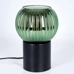 Lampes Vintages & Rétros-hofstein Koyoto Boule lumineuse, Lampe de bureau, Lampe à poser Vert, 1 lumière