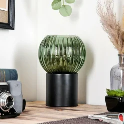 Lampes Vintages & Rétros-hofstein Koyoto Boule lumineuse, Lampe de bureau, Lampe à poser Vert, 1 lumière
