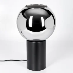 hofstein Koyoto Boule lumineuse, Lampe de bureau, Lampe à poser Chrome, Fumé, 1 lumière