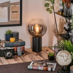 hofstein Koyoto Boule lumineuse, Lampe de bureau, Lampe à poser Clair, Fumé, 1 lumière