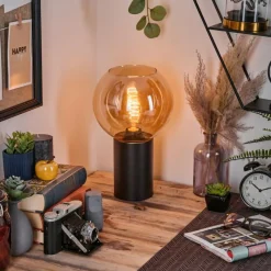 hofstein Koyoto Boule lumineuse, Lampe de bureau, Lampe à poser Ambre, 1 lumière