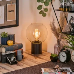 hofstein Koyoto Boule lumineuse, Lampe de bureau, Lampe à poser 20 cm Clair, 1 lumière