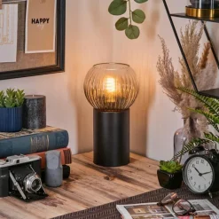 hofstein Koyoto Boule lumineuse, Lampe de bureau, Lampe à poser Clair, Fumé, 1 lumière