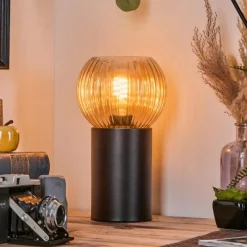 hofstein Koyoto Boule lumineuse, Lampe de bureau, Lampe à poser Ambre, 1 lumière