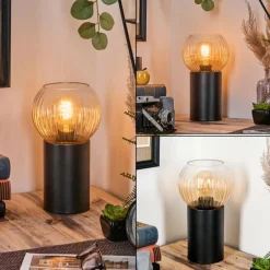 hofstein Koyoto Boule lumineuse, Lampe de bureau, Lampe à poser Ambre, Clair, 1 lumière