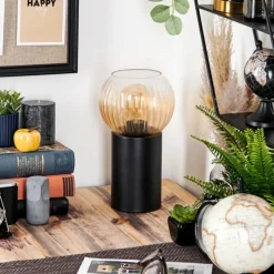 hofstein Koyoto Boule lumineuse, Lampe de bureau, Lampe à poser Ambre, Clair, 1 lumière