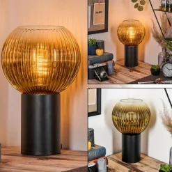 Lampes Dorées-hofstein Koyoto Boule lumineuse, Lampe de bureau, Lampe à poser Or, Clair, 1 lumière