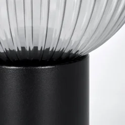 Suspension Verre Fumé-hofstein Koyoto Boule lumineuse, Lampe de bureau, Lampe à poser Clair, Fumé, 1 lumière