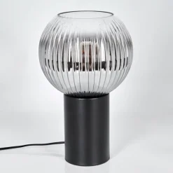 Suspension Verre Fumé-hofstein Koyoto Boule lumineuse, Lampe de bureau, Lampe à poser Clair, Fumé, 1 lumière