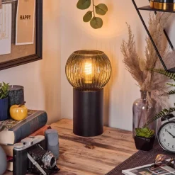 Lampes Vintages & Rétros-hofstein Koyoto Boule lumineuse, Lampe de bureau, Lampe à poser Bleu, 1 lumière