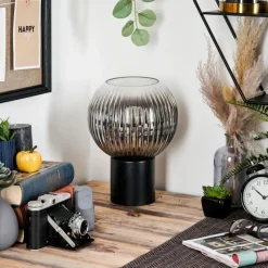 hofstein Koyoto Boule lumineuse, Lampe de bureau, Lampe à poser Clair, Fumé, 1 lumière