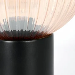 hofstein Koyoto Boule lumineuse, Lampe de bureau, Lampe à poser Ambre, 1 lumière