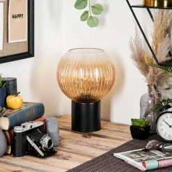 hofstein Koyoto Boule lumineuse, Lampe de bureau, Lampe à poser Ambre, Clair, 1 lumière