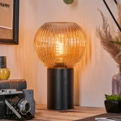 hofstein Koyoto Boule lumineuse, Lampe de bureau, Lampe à poser 11 cm Ambre, 1 lumière