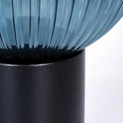 hofstein Koyoto Boule lumineuse, Lampe de bureau, Lampe à poser 20 cm Bleu, 1 lumière