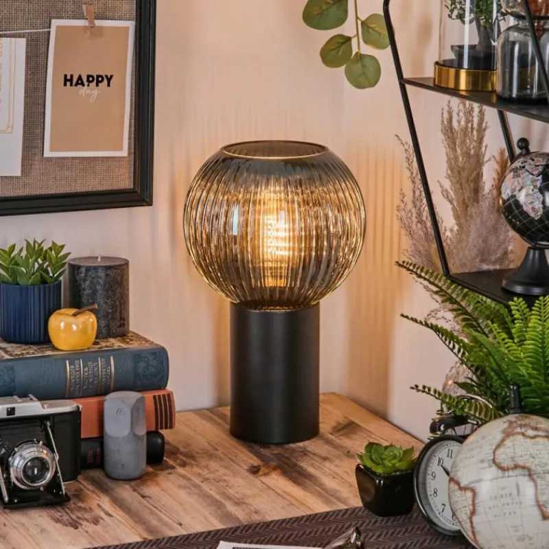 hofstein Koyoto Boule lumineuse, Lampe de bureau, Lampe à poser 20 cm Bleu, 1 lumière