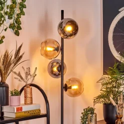 hofstein Koyoto Lampadaire 31 cm Ambre, Fumé, 4 lumières