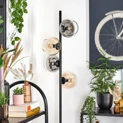 hofstein Koyoto Lampadaire 31 cm Ambre, Clair, Fumé, 4 lumières