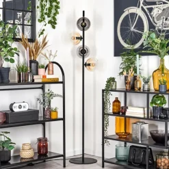 hofstein Koyoto Lampadaire 31 cm Ambre, Clair, Fumé, 4 lumières