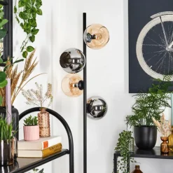 Suspension Verre Fumé-hofstein Koyoto Lampadaire 31 cm Ambre, Chrome, Fumé, 4 lumières