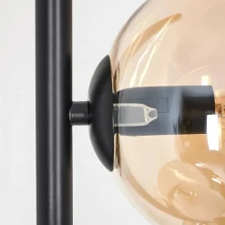 Suspension Verre Fumé-hofstein Koyoto Lampadaire 31 cm Ambre, Chrome, Fumé, 4 lumières