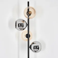 Suspension Verre Fumé-hofstein Koyoto Lampadaire 31 cm Ambre, Chrome, Fumé, 4 lumières