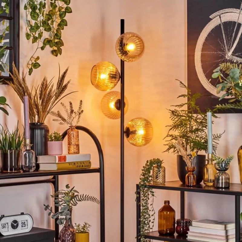 hofstein Koyoto Lampadaire 31 cm Ambre, 4 lumières