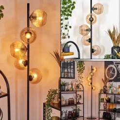 Lampes À Boules-hofstein Koyoto Lampadaire 31 cm Ambre, 5 lumières